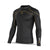 BWB Men's Black & Orange Long Sleeve Baselayer Compression Shirt