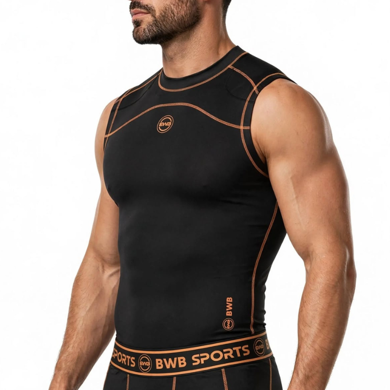 Men's  Compression Sleeveless Shirts - Pack of 3
