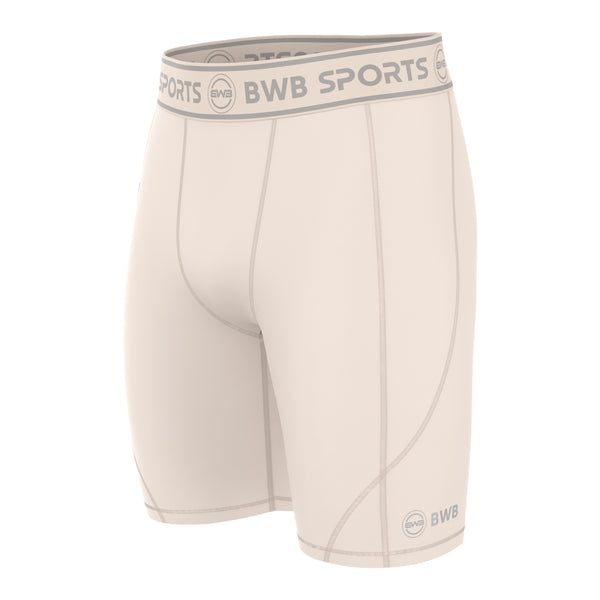 Bwb Men Men's Beige Compression Shorts | Base Layer | BWB Sports AU - BWB Sports®