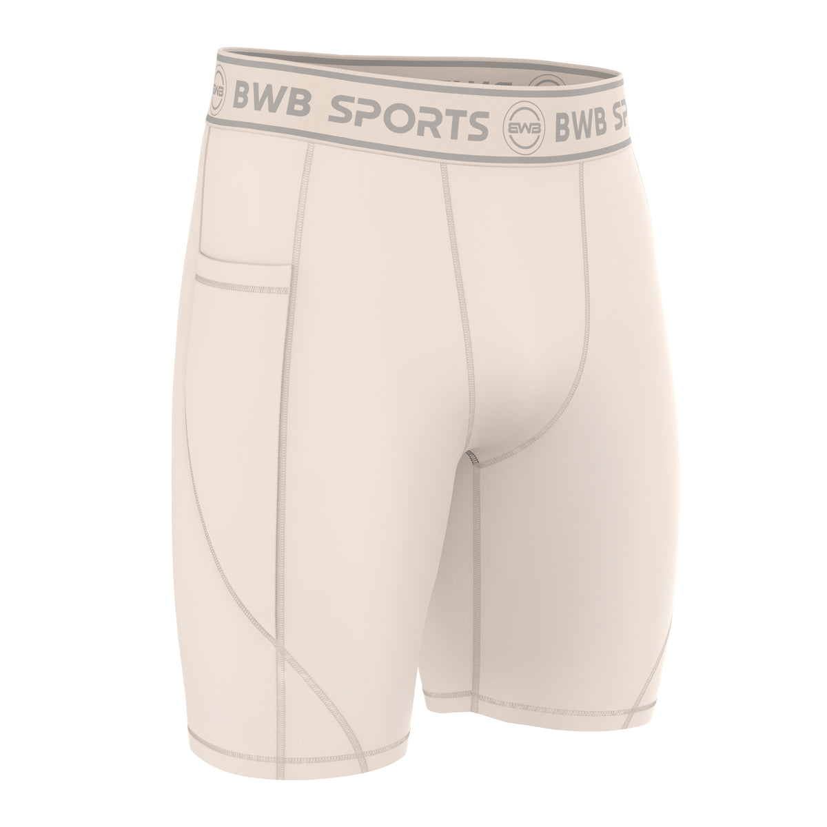 Bwb Men Men's Beige Compression Shorts | Base Layer | BWB Sports AU - BWB Sports®