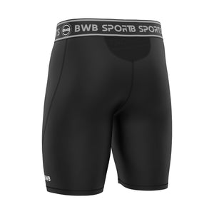 BWB Men's Black Compression Shorts