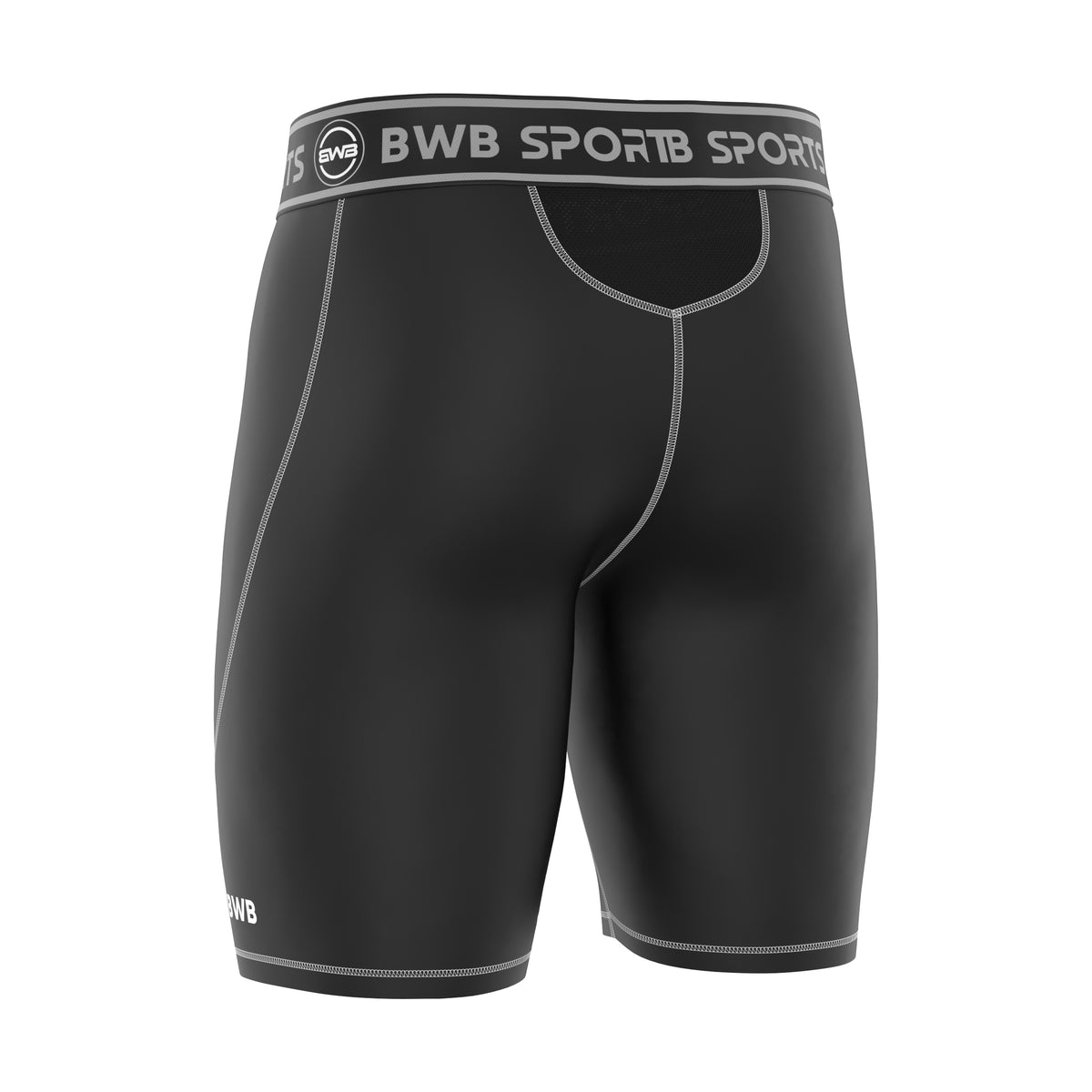 Bwb Men BWB Men's Black / White Compression Shorts - BWB Sports®