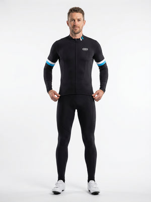 BWB Men's Thermal Gel Padded Cycling Cargo Bib Tights