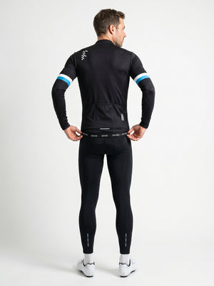 BWB Men's Thermal Frost performance Winter Cycling Jersey & cargo Bib Tights Set