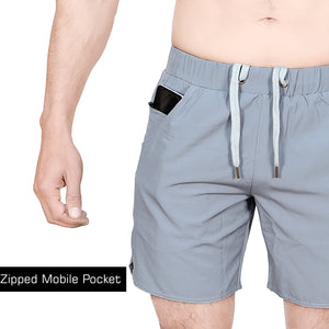 BWB Men's Grey Sports Shorts