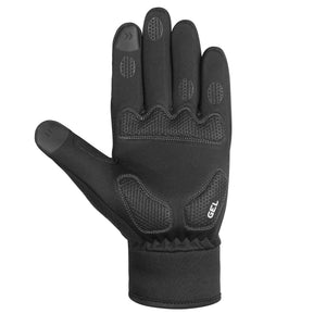 BWB Black Unisex Full Finger Cycling & Hiking Gloves