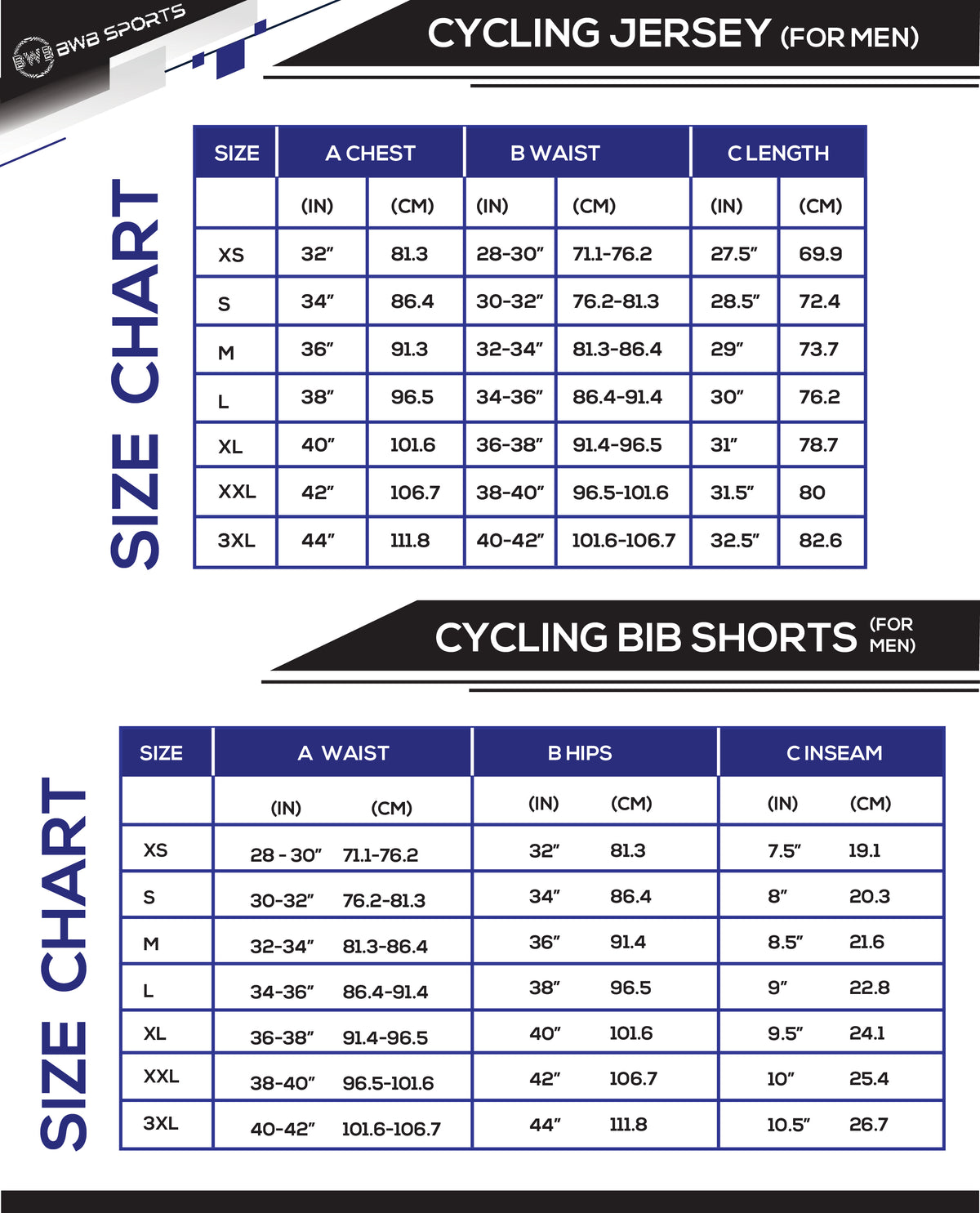 BWB MEN'S PRO BLACK SHORT SLEEVE CYCLING JERSEY & BIB SHORTS SET