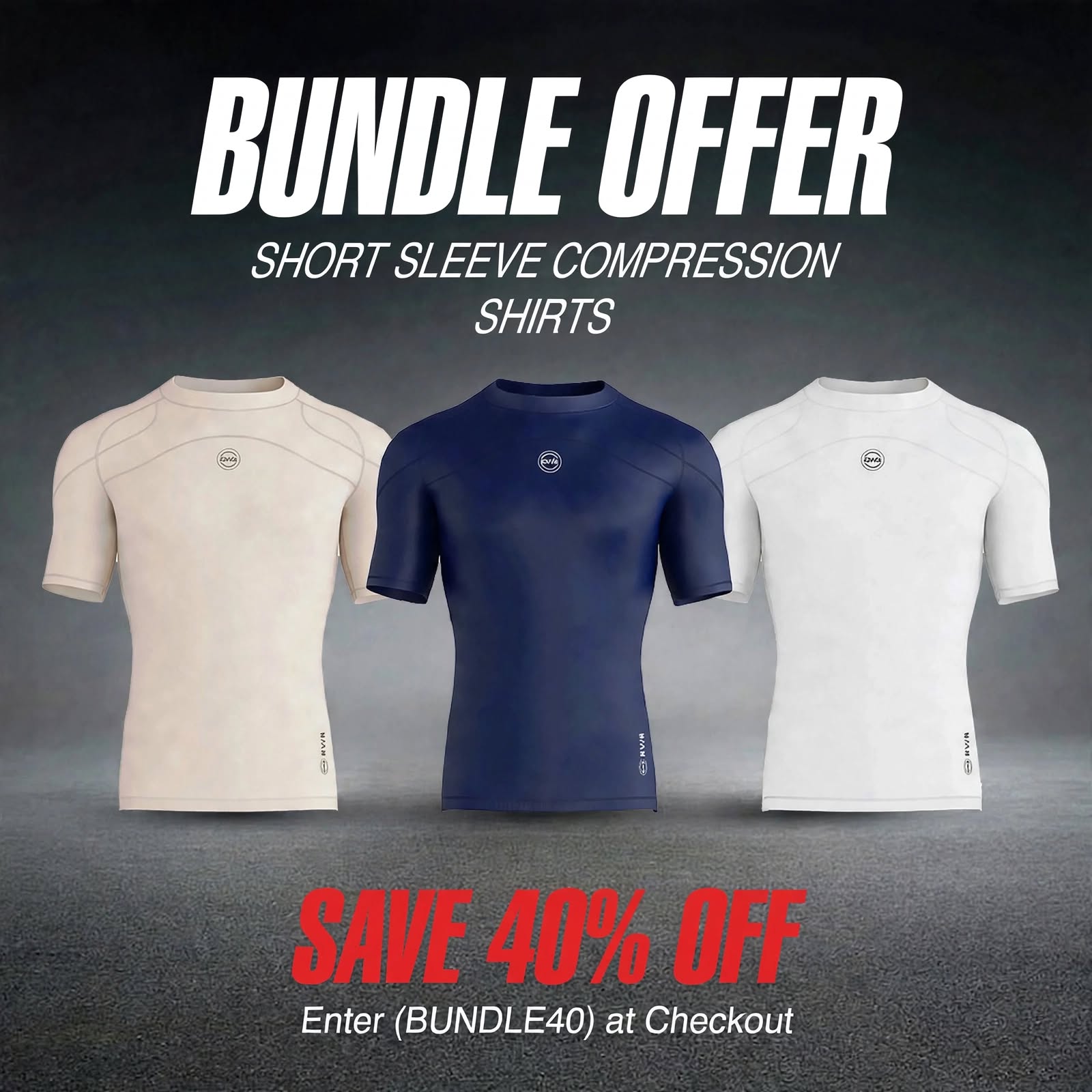 Men's  Compression Short Sleeve Shirts - Pack of 3