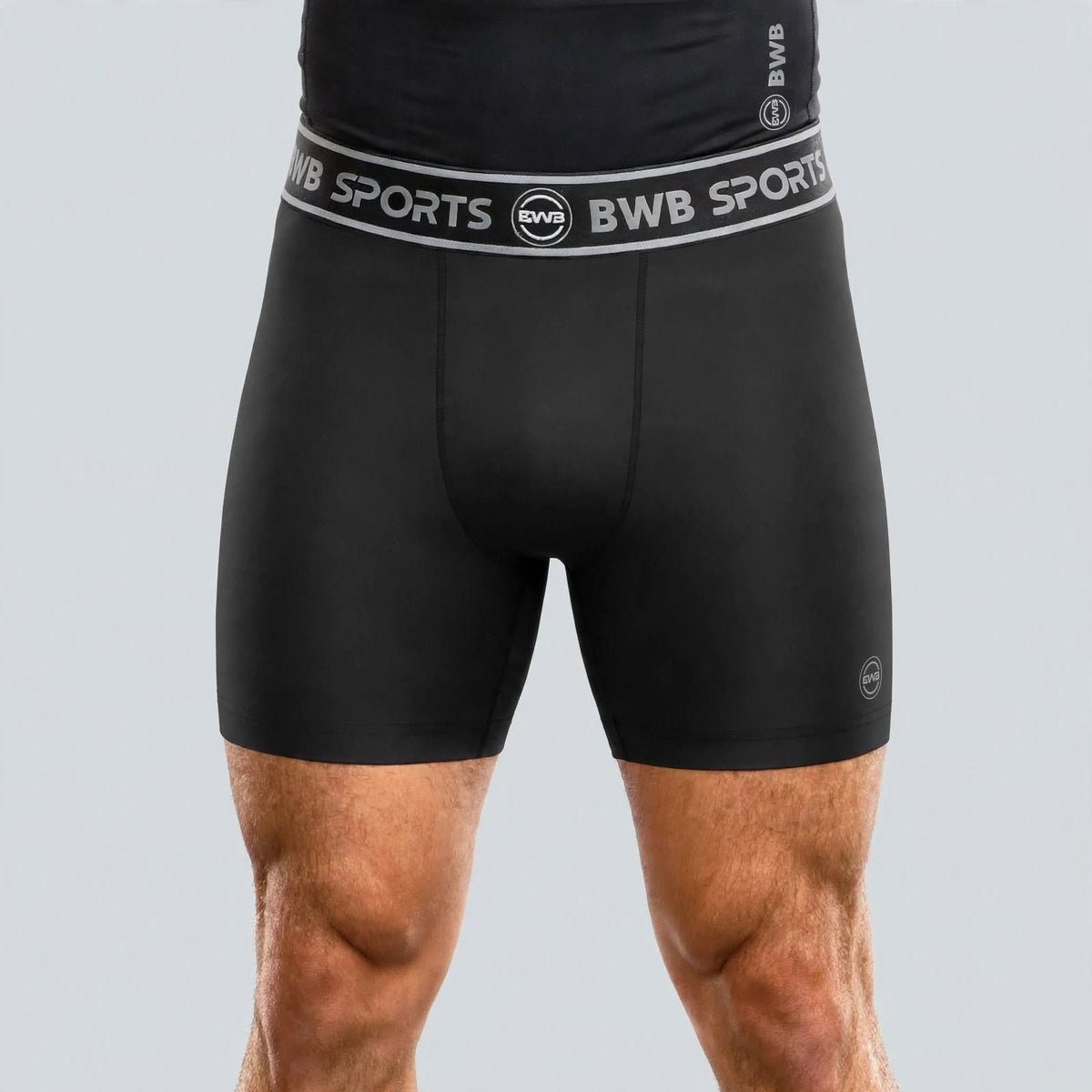 BWB Men's Black Boxer Shorts – Breathable Sports Underwear
