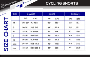 BWB Men’s Essential Navy Blue Gel Padded Summer Cycling Cargo Shorts