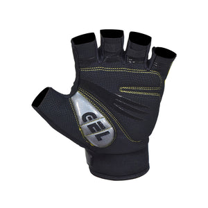 BWB Yellow Unisex Fingerless Gel Padded Summer Cycling Gloves