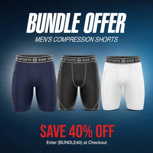 BWB Men's  Compression Shorts – pack of 3