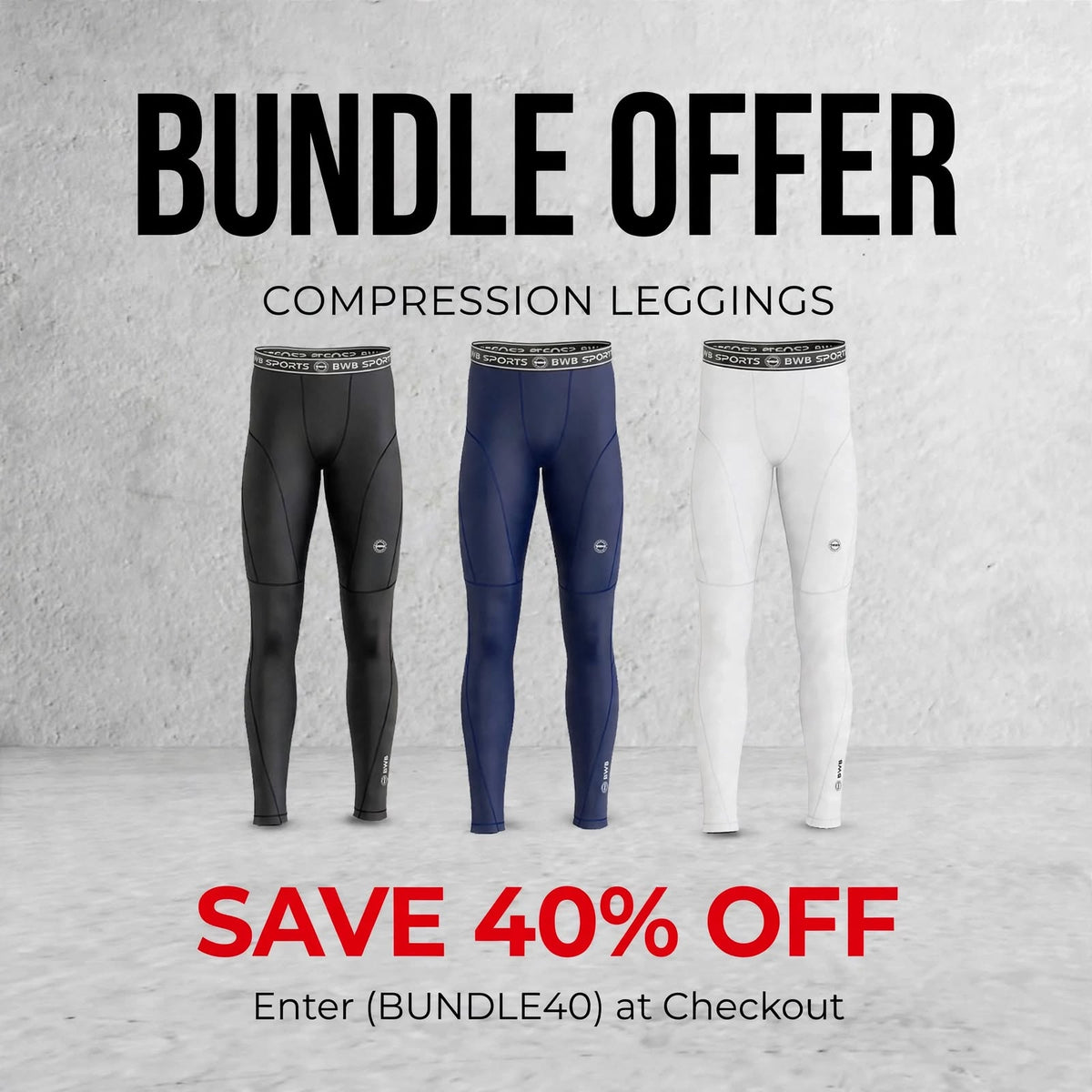 Men's  Compression Full Legging - Pack of 3