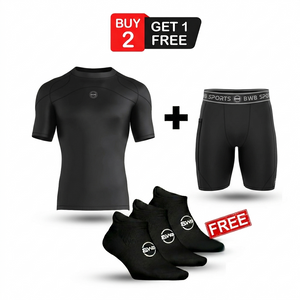 BWB Men’s Black Race Day Runner Performance Bundle
