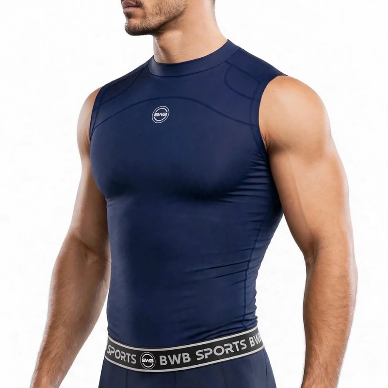 Men's  Compression Sleeveless Shirts - Pack of 3