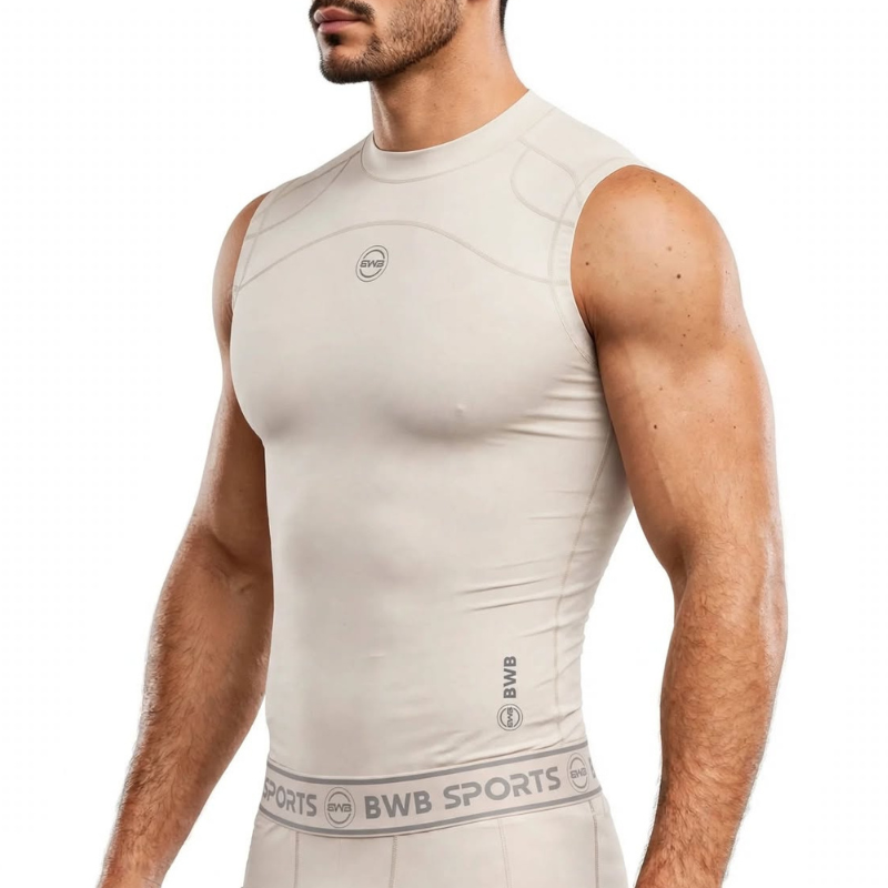 Men's  Compression Sleeveless Shirts - Pack of 3