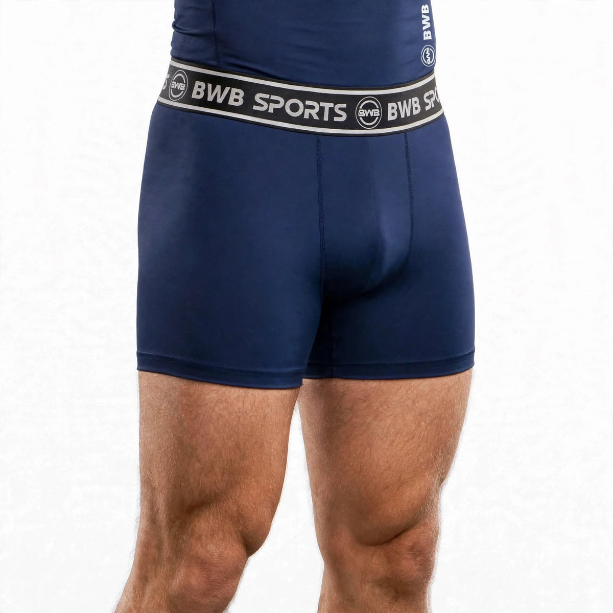 BWB Men's Navy Blue Boxer Shorts – Breathable Sports Underwear