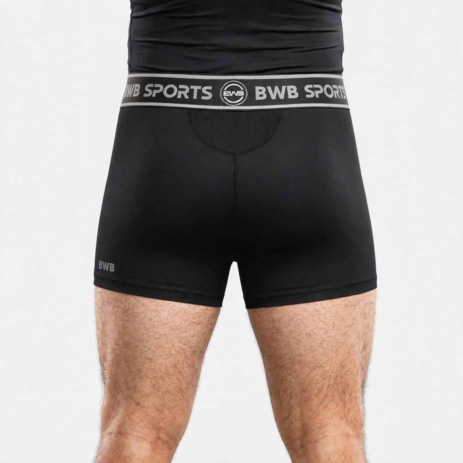 BWB Men's Black Boxer Shorts – Breathable Sports Underwear