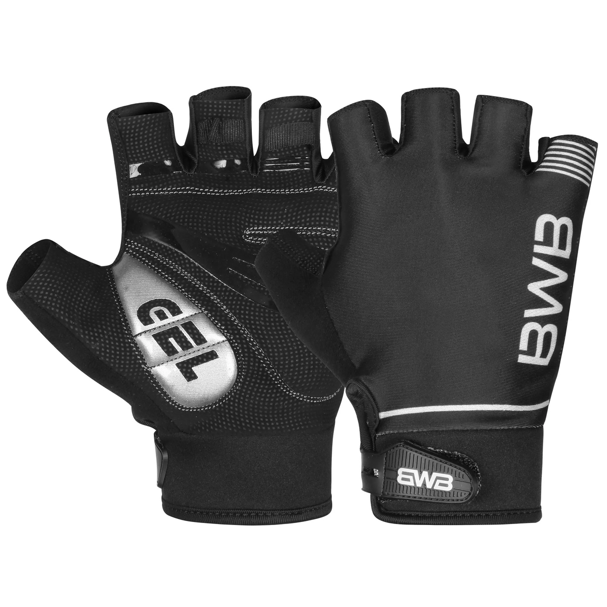 Black Men's Short Sleeve Cycling Jersey & Bib Shorts Set with 3 Pairs Cycling Socks & Free Fingerless Gel Padded Gloves