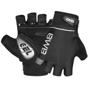 Black Men's Short Sleeve Cycling Jersey & Bib Shorts Set with 3 Pairs Cycling Socks & Free Fingerless Gel Padded Gloves