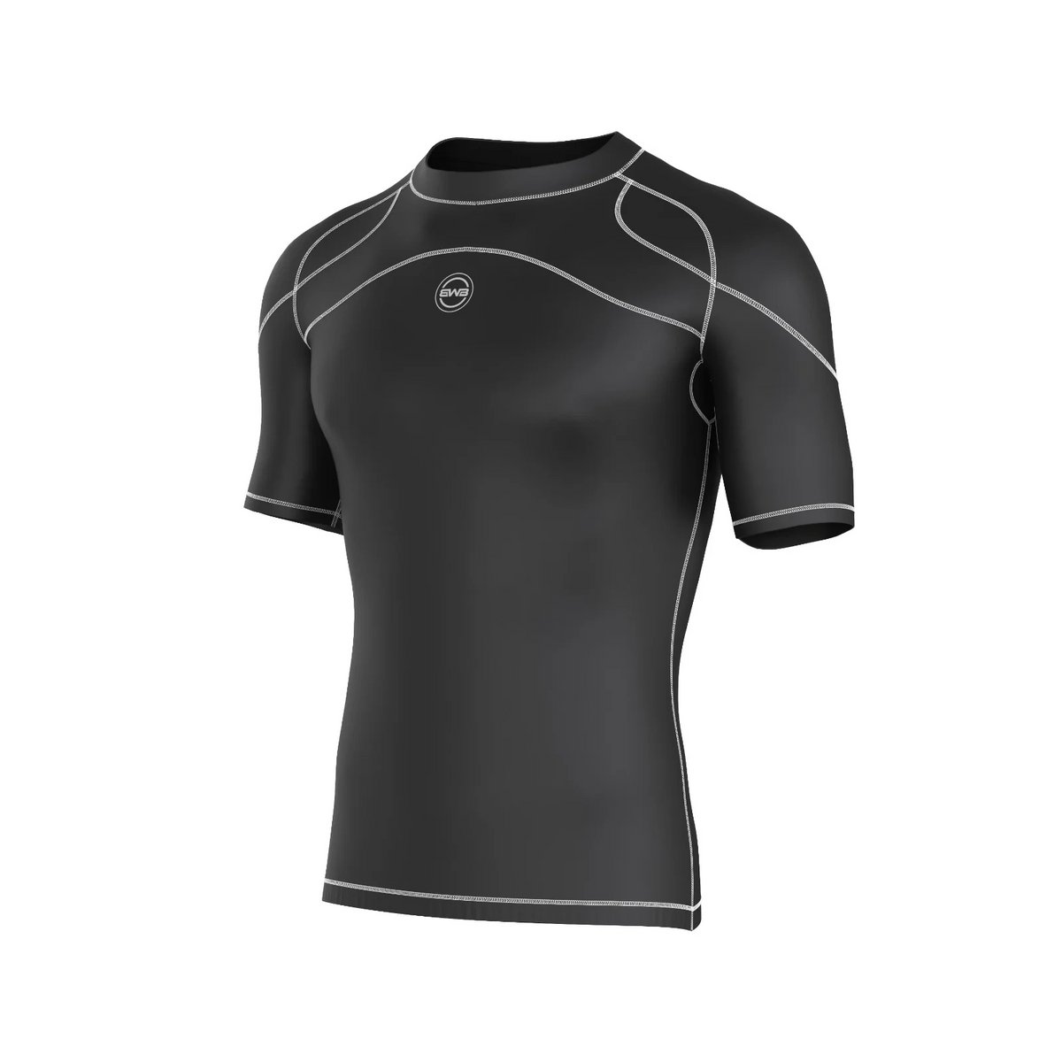 Men's Black & White Compression Shirt & Leggings Gym Bundle