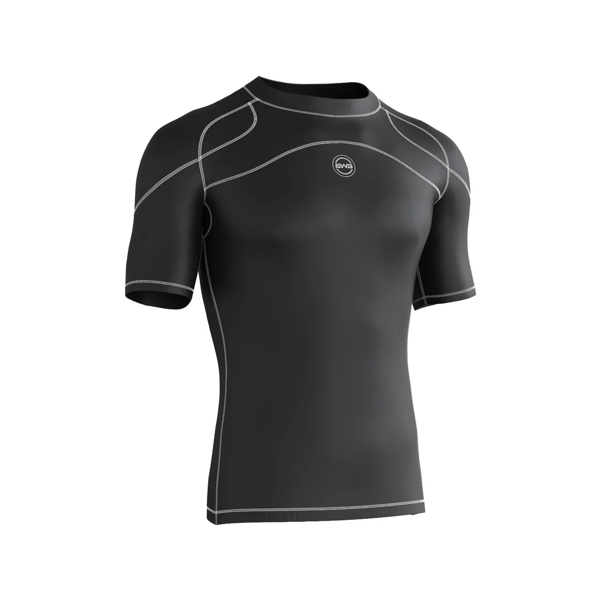 Men's Black & White Compression Shirt & Leggings Gym Bundle