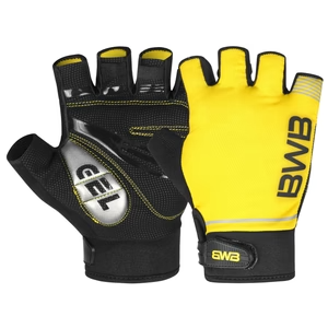 Yellow Men's Short Sleeve Cycling Jersey & Bib Shorts Set with 3 Pairs Cycling Socks & Free Fingerless Gel Padded Gloves