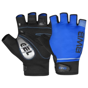 Blue Men's Short Sleeve Cycling Jersey & Bib Shorts Set with 3 Pairs Cycling Socks & Free Fingerless Gel Padded Gloves
