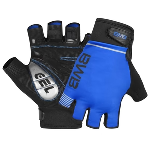 Blue Men's Short Sleeve Cycling Jersey & Bib Shorts Set with 3 Pairs Cycling Socks & Free Fingerless Gel Padded Gloves