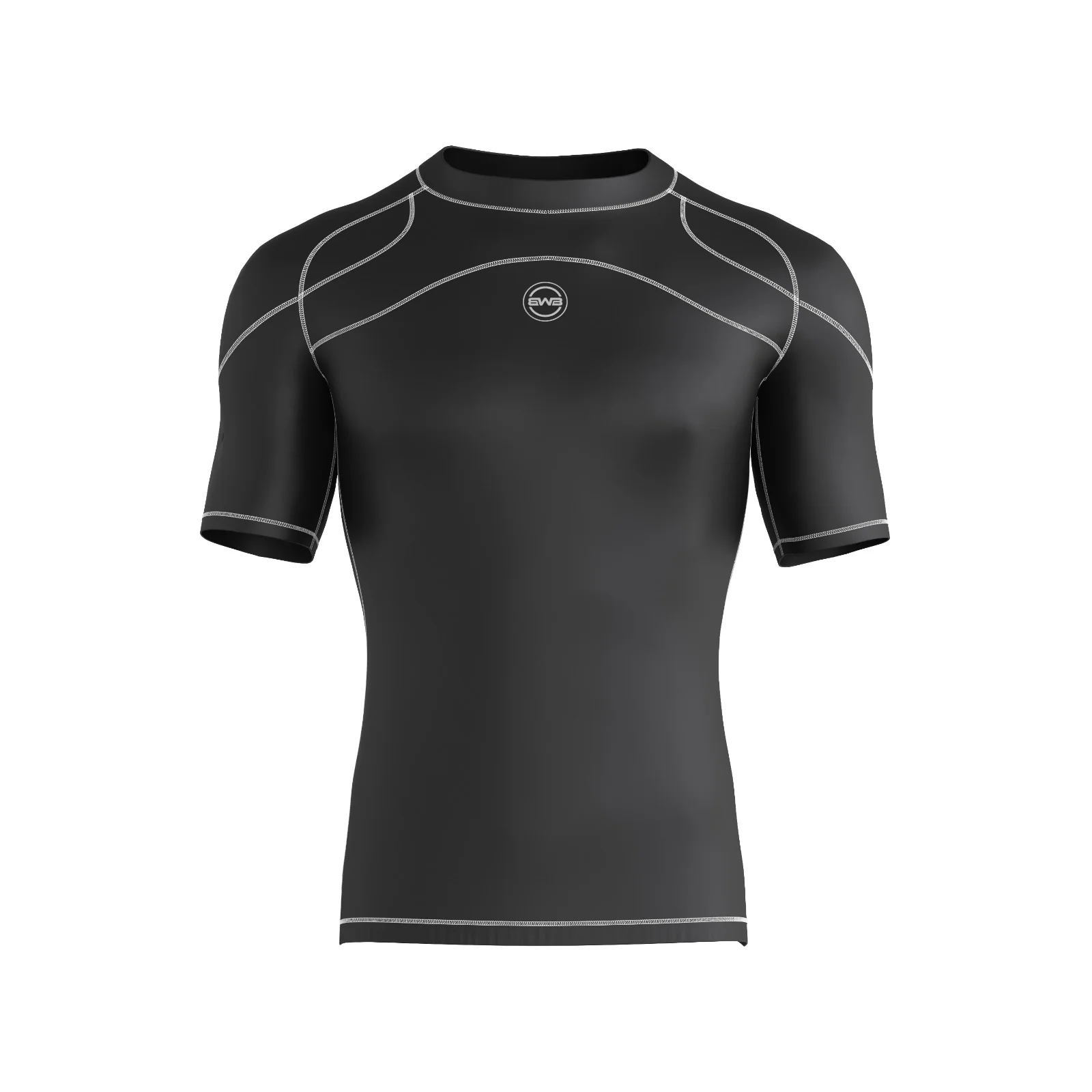 BWB Men's Black / White Premium Full Body Recovery Compression Bundle