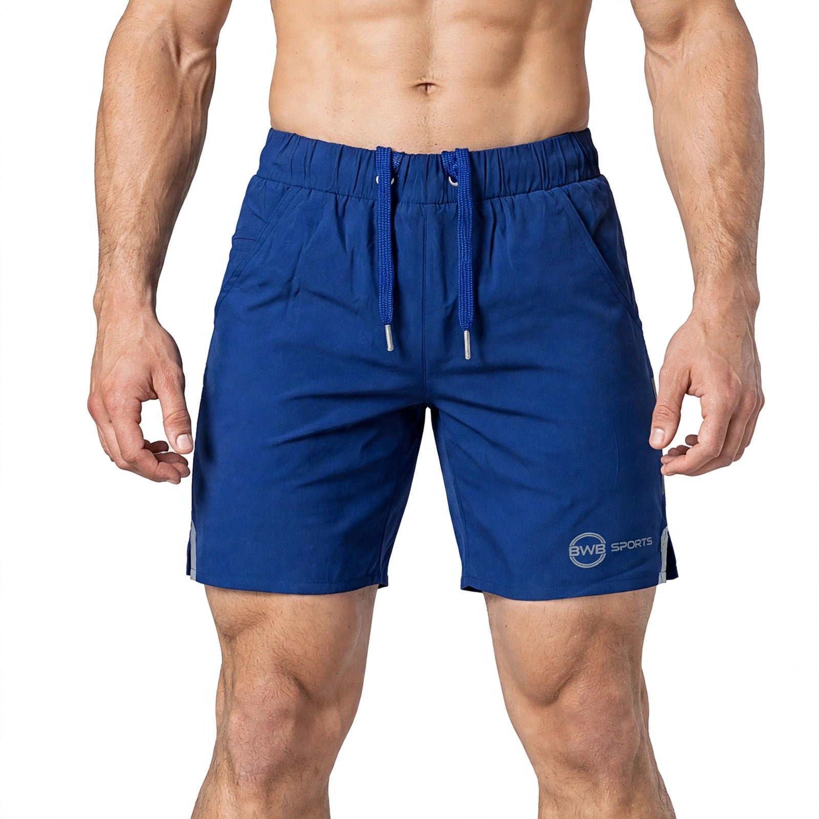 BWB Men's Royal Blue Lightweight Sports Running Shorts