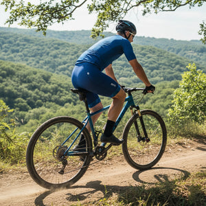 BWB Men’s Essential Navy Blue Gel Padded Summer Cycling Cargo Shorts